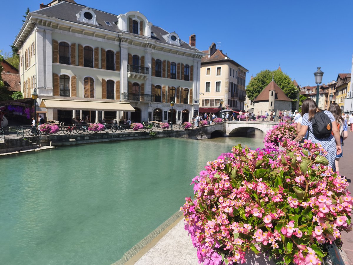 Prohlídka Annecy, Průlom Fier + koupání v Lac Annecy